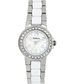 A stunning combo of silver and white create a chic watch, by Style&co.