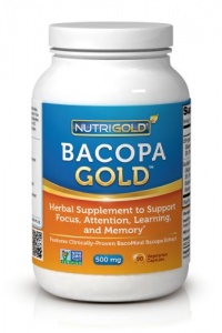 Nutrigold Bacopa Gold (Clinically-proven BacoMind), 500 mg, 90 veg. capsules