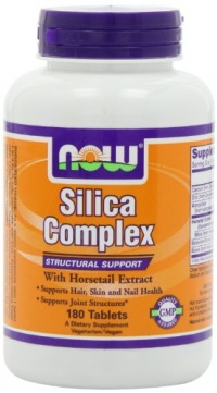 Now Foods Silica Complex 500mg Tablets, 180-Count