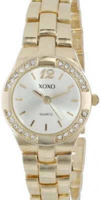 XOXO Women's XO110 Silver Dial Gold-tone Bracelet Watch