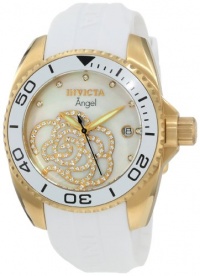 Invicta Women's 0488 Angel Collection Cubic Zirconia Accented Polyurethane Watch