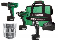 Hitachi KC10DFL 12-Volt Peak 3-Tool Li-Ion Combo Kit with Carrying Bag