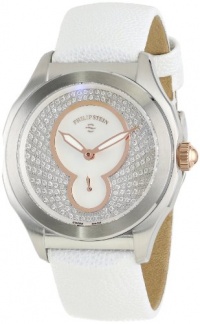 Philip Stein Women's 15-PDRG-PPW Prestige Diamond and Rose Gold Accent White Pasmina Pearl Strap Watch