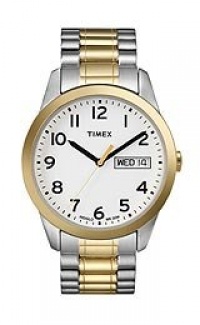 Timex Men's T2N063 Elevated Classics Dress Two-Tone Expansion Band Watch