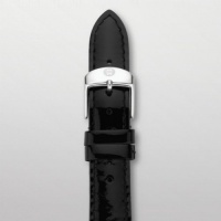 Michele 18Mm Black Patent Leather Ms18aa050001 Strap