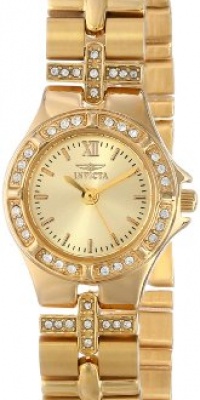 Invicta Women's 0134 Wildflower Collection 18k Gold-Plated Crystal Accented Watch