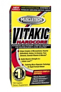 MuscleTech Vitakic Hardcore, 150 Caplets