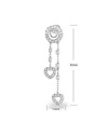 String I - 18K White Gold Earrings