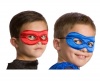 Little Adventures Superhero Costume Mask for Kids - Red/Royal