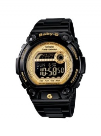 Casio Women's BLX100-1C Baby-G Shock Resistant Glide Black and Yellow Multi-Function Watch