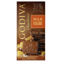 Godiva Chocolate Bar, Milk Caramel, 3.5-Ounces (Pack of 5)