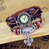 Hot Cool the Ancient Ethnic Totem Retro Vintage Wrist Watch with Straps Cross Hand-woven Watch