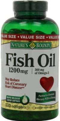 Nature's Bounty Fish Oil 1200mg Softgels (value Size), 320-Count