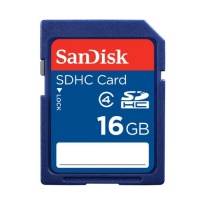 SanDisk 16GB Class 4 SDHC Flash Memory Card - Retail Package