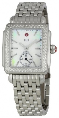 Michele Women's MWW06V000001 Deco 16 Mother-Of-Pearl Dial Watch