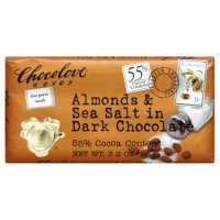 Chocolove Almonds Seasalt in Dark Chocolate, 3.2-ounces (Pack of 6)