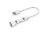 Innergie Magic Cable Trio - 3-in-1 USB Cable with Micro USB, Mini USB, Apple 30-pin iPod / iPhone Connectors - 7.8-Inch / 20cm