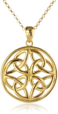 Celtic Knot Round Pendant Necklace, 18