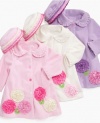 Bonnie Baby-Girls Infant Fleece Coat And Hat Set