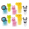 CUTEZCUTE 10-Piece Bento Decoration Box, Animals Food Picks and Forks