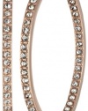 Fossil Glitz Rose Gold Hoop Earrings