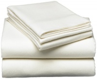 Pinzon 160-Gram Solid Flannel Queen Sheet Set, Cream