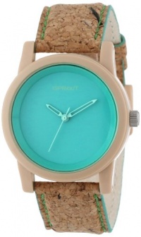 Sprout Unisex ST/5516GNCK Green Dial Cork Strap Eco-Friendly Watch