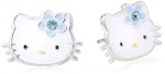 Hello Kitty Girls' Birthstone Crystal Stud Earrings