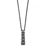 2028 Jewelry Company Jet Black Adjustable Necklace with Crystal Pendant